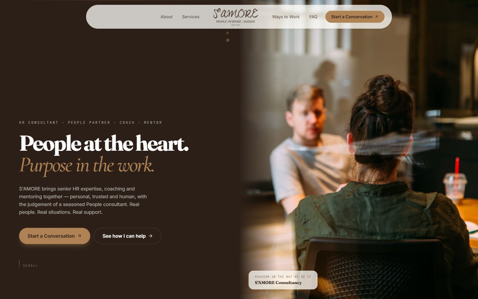 Samore Consultancy home page